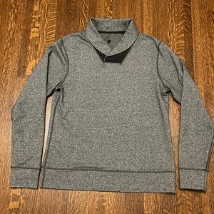 Lululemon shirt with shawl collar size large